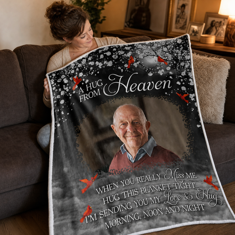 Custom Photo Your Love Will Always Be Our Guide - Memorial Personalized Custom Blanket - Christmas Gift, Sympathy Gift For Family Members