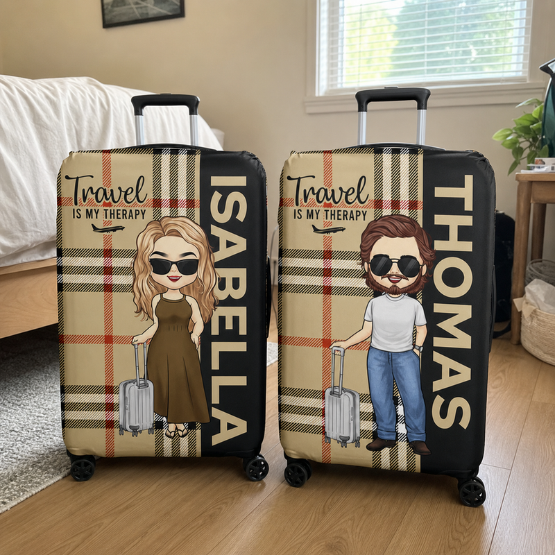 Wherever You Go Becomes A Part Of You Somehow - Travel Personalized Custom Luggage Cover - Holiday Vacation Gift, Gift For Adventure Travel Lovers
