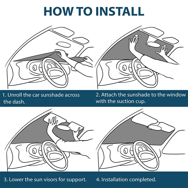Cat's Trip - Cat Personalized Custom Auto Windshield Sunshade, Car Window Protector - Gift For Pet Owners, Pet Lovers
