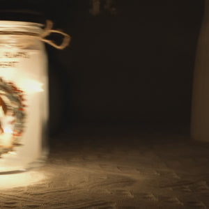 Photo personnalisée Notre amour est le véritable chef-d'œuvre ici - Couple personnalisé Mason Jar Light personnalisé - Cadeau pour mari femme, anniversaire