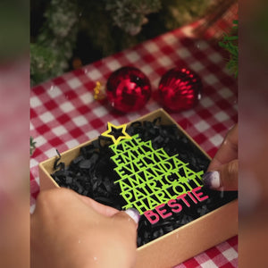Décoration en bois personnalisée - Cadeaux d'anniversaire de Noël personnalisés pour la famille et les enfants - La meilleure partie des vacances de Noël