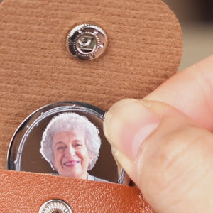 Custom Photo A Beautiful Soul, Forever Cherished - Memorial Personalized Custom Pocket Hug - Sympathy Gift For Family Members