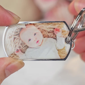 Porte-clés personnalisé avec photo « Ma mère est la meilleure » - Cadeau pour la fête des mères, la naissance ou la première maman