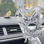 Custom Acrylic Car Ornament - Personalized Anniversary Wedding Gifts For Husband And Wife, Him And Her - You Make My World Soft