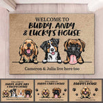 Personalized Door Mat, Home Decor, Welcome Mat, Door Mats Indoor, Indoor Door Mat, Funny Welcome Mat, Dog Welcome Mat, Welcome Mats Outdoor, Gift For Dog Lovers, Cute Doormat
