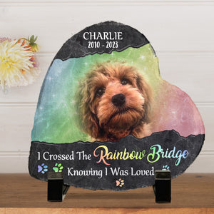 Custom Photo I'll Miss You For The Rest Of Mine - Memorial Personalized Custom Heart Shaped Memorial Stone - Sympathy Gift For Pet Owners, Pet Lovers