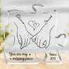 Tu es mon cœur, ma vie – Plaque acrylique personnalisée en forme de puzzle pour couple – Cadeau pour mari et femme, anniversaire