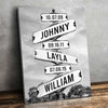 Where Love Never Ends - Family Personalized Custom Vertical Canvas - Gift For Family Members