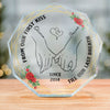 From Our First Kiss - Couple Personalized Custom Nonagon Shaped Acrylic Plaque - Gift For Husband Wife, Anniversary