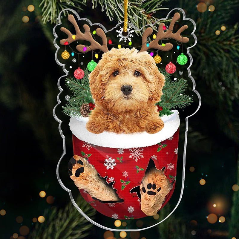 Yappy Holidays - Dog Personalized Custom Ornament - Acrylic Custom Shaped - Christmas Gift For Pet Owners, Pet Lovers