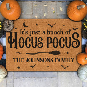 It's Hocus Pocus Time Witches - Family Personalized Custom Home Decor Witch Decorative Mat - Halloween Gift For Witches, Family Members