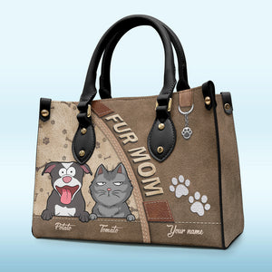 The World's Cutest Dogs - Dog & Cat Personalized Custom Leather Handbag - Gift For Pet Owners, Pet Lovers