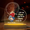 Je t'aime plus que toutes les étoiles - Lampe LED 3D personnalisée en forme de cœur pour couple - Cadeau pour mari et femme, anniversaire