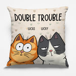 We're The Trouble - Cat Personalized Custom Pillow - Gift For Pet Owners, Pet Lovers