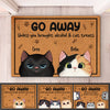 Go Away Unless You Brought Alcohol & Cat Treats - Cat Personalized Custom Decorative Mat - Gift For Pet Owners, Pet Lovers