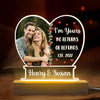 Photo personnalisée « Toi et moi, on a ça » – Cadeau pour couple avec lumière LED 3D personnalisée et personnalisée – Cadeau pour mari et femme, anniversaire