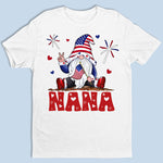 Happy Holidays Gnome - Family Personalized Custom Unisex T-shirt, Hoodie, Sweatshirt - 4th Of July, Birthday Gift For Grandma