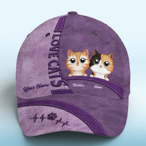 What Greater Gift Than The Love Of A Cat - Cat Personalized Custom Hat, All Over Print Classic Cap - Gift For Pet Owners, Pet Lovers