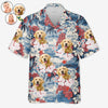 Custom Photo Less Monday More Summer - Dog & Cat Personalized Custom Unisex Tropical Hawaiian Aloha Shirt - Summer Vacation Gift, Gift For Pet Owners, Pet Lovers