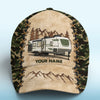 Let's Sit By The Campsite - Camping Personalized Custom Hat, All Over Print Classic Cap - Gift For Camping Lovers