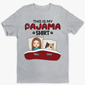 This Is My Pajama Shirt - Cat Personalized Custom Unisex T-shirt, Hoodie, Sweatshirt - Gift For Pet Owners, Pet Lovers