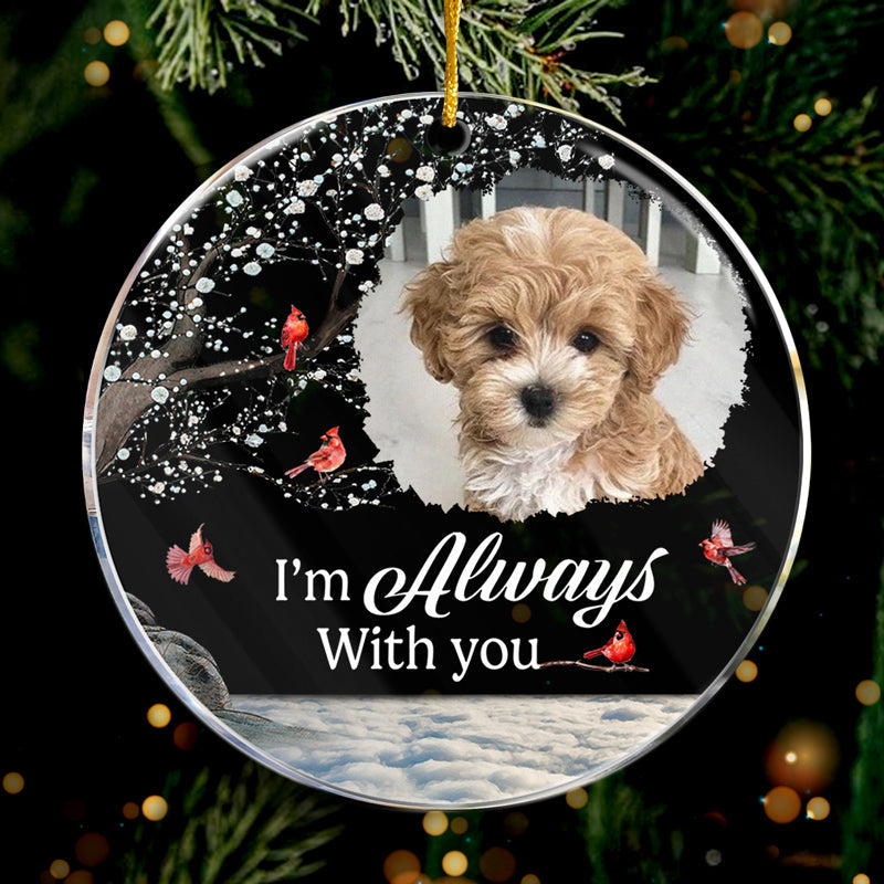 Custom Photo You Are My Best Memory - Family Personalized Custom Ornament - Acrylic Round Shaped - Christmas Gift, Sympathy Gift For Pet Owners, Pet Lovers