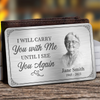 Photo personnalisée Votre vie était une bénédiction, votre souvenir un trésor - Carte portefeuille personnalisée en aluminium commémorative - Cadeau de condoléances pour les membres de la famille