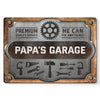 My Papa Can Fix Everything - Family Personalized Custom Home Decor Metal Sign - Father's Day, House Warming Gift For Dad