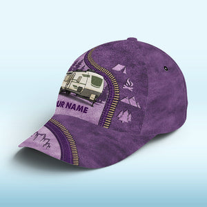 Where Memories Are Made And Adventures Begin - Camping Personalized Custom Hat, All Over Print Classic Cap - Gift For Camping Lovers