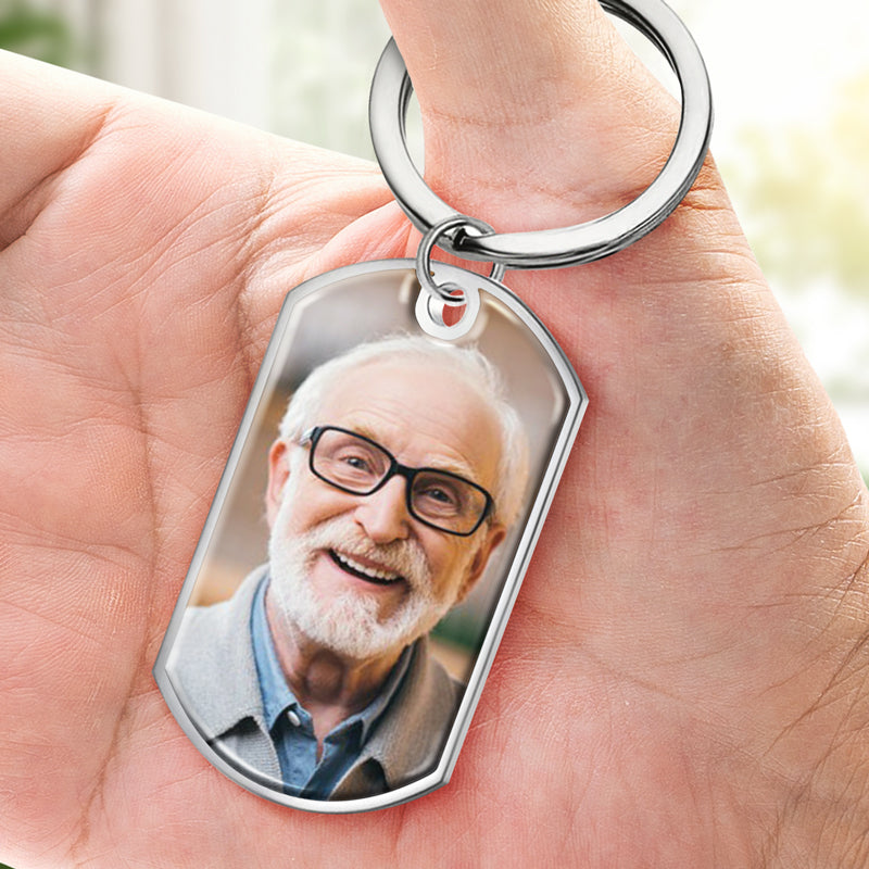 Custom Photo Until I See You Again - Memorial Personalized Custom Keychain - Sympathy Gift For Family