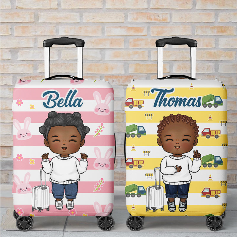 Adventure Is Out There Let's Go Find It - Travel Personalized Custom Luggage Cover For Kids - Holiday Vacation Gift, Gift For Adventure Travel Lovers
