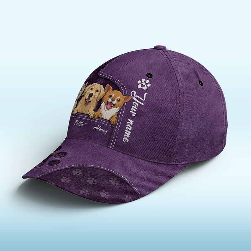 Our Little Paw Angels Navy - Dog & Cat Personalized Custom Hat, All Over Print Classic Cap - New Arrival, Gift For Pet Owners, Pet Lovers