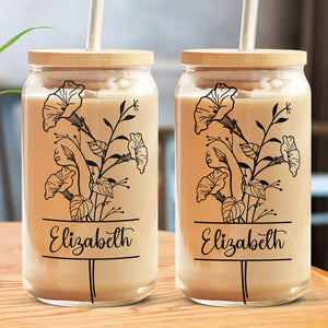 Be Yourself - Personalized Custom Glass Cup, Iced Coffee Cup - Birthday Gift, Gift For Yourself