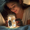 I Want To Grow Old With You - Couple Personalized Custom Mason Jar Light - Gift For Husband Wife, Anniversary