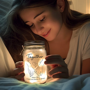 Always Love You Till My Last Breath - Couple Personalized Custom Mason Jar Light - Gift For Husband Wife, Anniversary