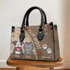 The World's Cutest Dogs - Dog & Cat Personalized Custom Leather Handbag - Gift For Pet Owners, Pet Lovers