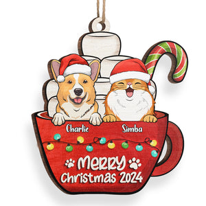 Have A Sweet Pawlidays - Dog & Cat Personalized Custom Ornament - Wood Unique Shaped - Christmas Gift For Pet Owners, Pet Lovers