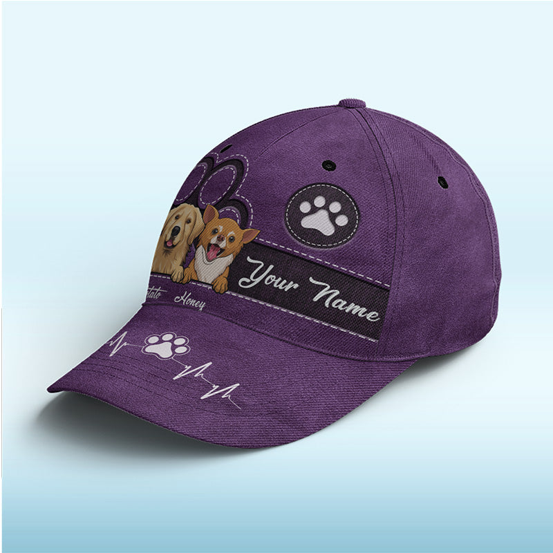 Keep Calm And Love Dogs Pink - Dog & Cat Personalized Custom Hat, All Over Print Classic Cap - New Arrival, Gift For Pet Owners, Pet Lovers