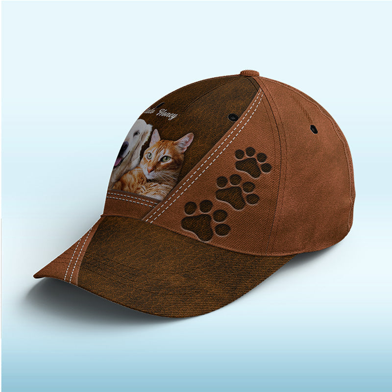 Custom Photo You Are My Beloved Pets Red - Dog & Cat Personalized Custom Hat, All Over Print Classic Cap - New Arrival, Gift For Pet Owners, Pet Lovers