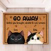 Go Away Unless You Brought Alcohol & Cat Treats - Cat Personalized Custom Decorative Mat - Gift For Pet Owners, Pet Lovers