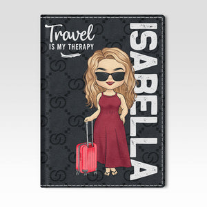 Traveling Is My Favourite Hobby - Travel Personalized Custom Passport Cover, Passport Holder - Gift For Travel Lovers