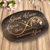 Custom Photo God Knew My Heart Need You - Couple Personalized Custom Platter - Gift For Husband Wife, Anniversary