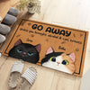 Go Away Unless You Brought Alcohol & Cat Treats - Cat Personalized Custom Decorative Mat - Gift For Pet Owners, Pet Lovers