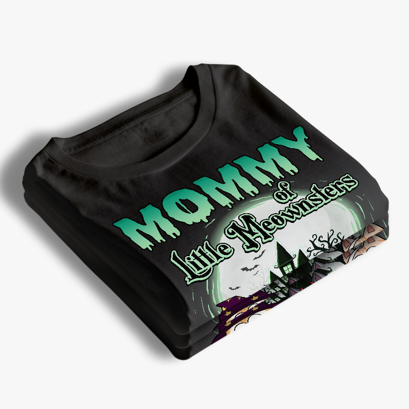 Mommy Of A Little Meownster - Cat Personalized Custom Unisex T-shirt, Hoodie, Sweatshirt - Halloween Gift For Pet Owners, Pet Lovers