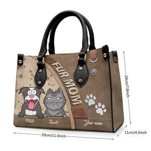 The World's Cutest Dogs - Dog & Cat Personalized Custom Leather Handbag - Gift For Pet Owners, Pet Lovers