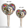 Custom Photo If Love Alone Could Have Saved You, You Would Have Lived Forever - Memorial Personalized Custom Stain Glass Style Acrylic Garden Stake - Sympathy Gift, Gift For Pet Owners, Pet Lovers