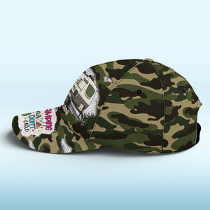 Camping Is My Favourite Therapy - Camping Personalized Custom Hat, All Over Print Classic Cap - Gift For Camping Lovers