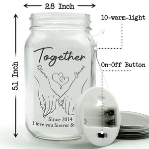 Always Love You Till My Last Breath - Couple Personalized Custom Mason Jar Light - Gift For Husband Wife, Anniversary