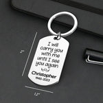 Custom Photo Until I See You Again - Memorial Personalized Custom Keychain - Sympathy Gift For Family