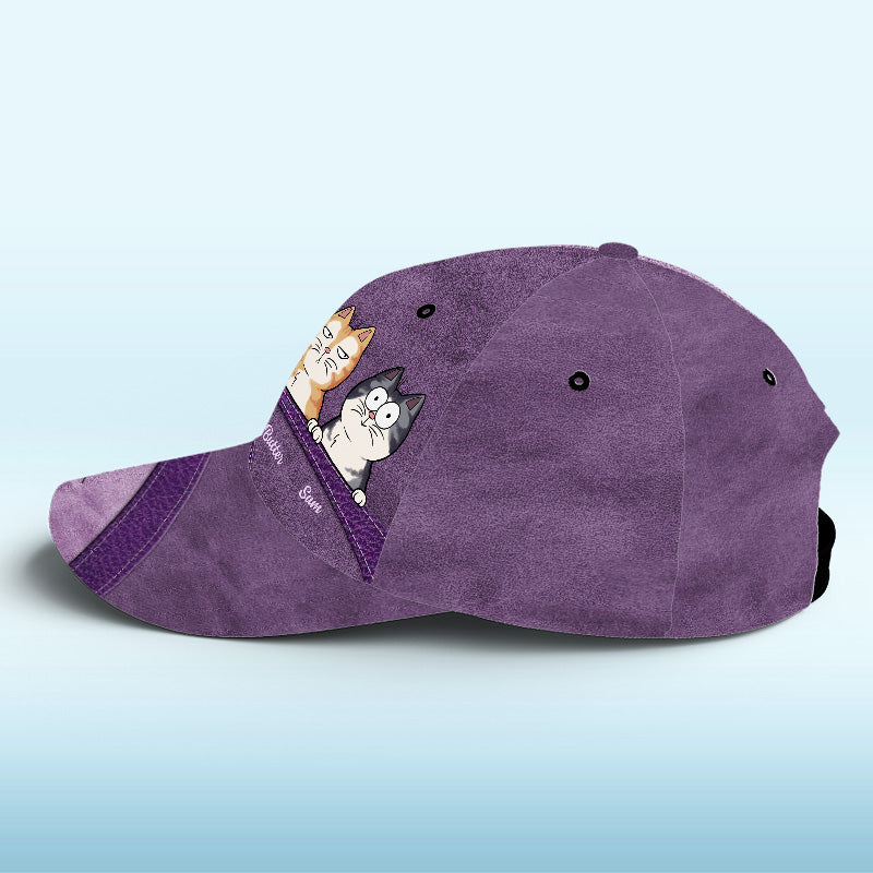 Keep Calm And Love Cats Pink - Cat Personalized Custom Hat, All Over Print Classic Cap - New Arrival, Gift For Pet Owners, Pet Lovers